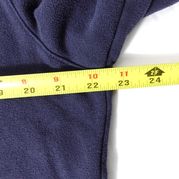 Men's | Nautica | Navy Blue Quarter Zip Pullover Fleece Sweater - Medium - Picture 8 of 10